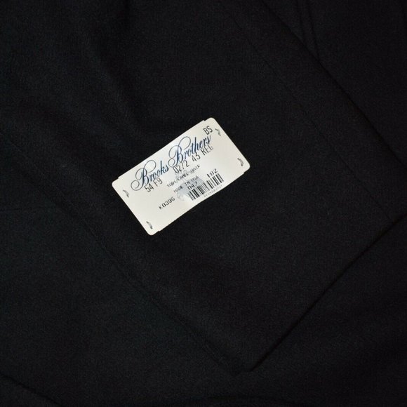 NWT 43R Brooks Brothers 100% CAMELHAIR Black COAT - Picture 6 of 8